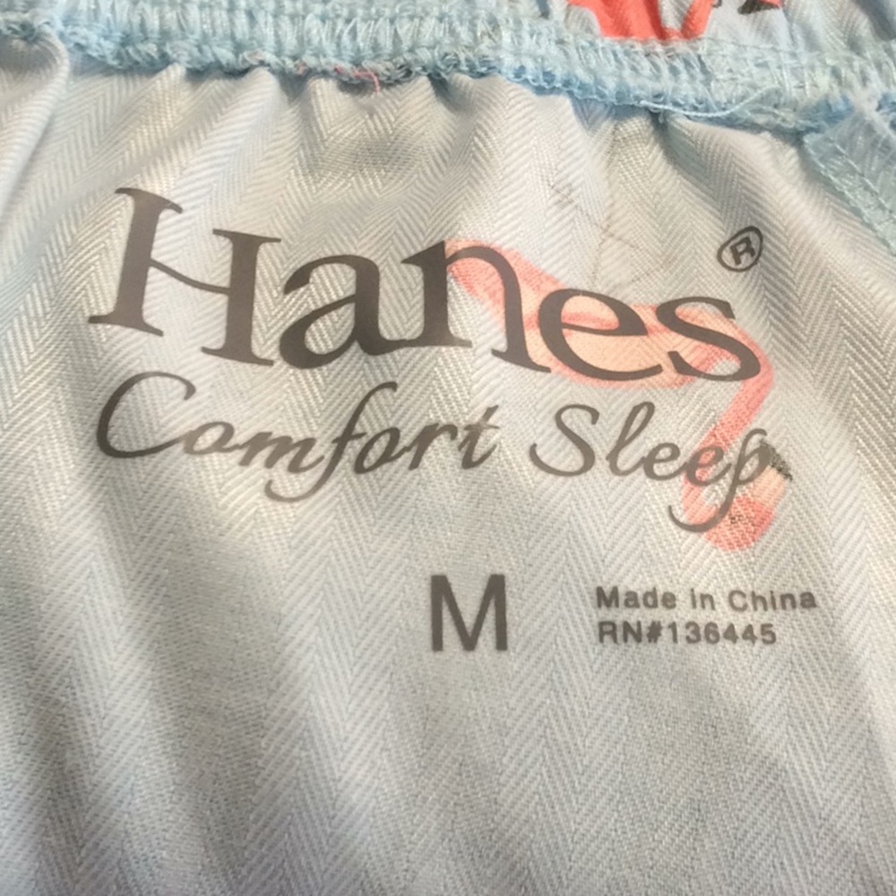 Hanes Comfort Sleep Flamingo NWT Pajama Pants Sz M - Picture 4 of 5